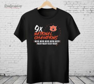 Auburn Football Nine Time National Champions Shirt