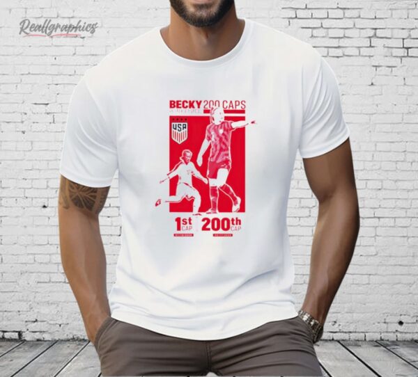 Becky Sauerbrunn 200th Cap Celebration Shirt