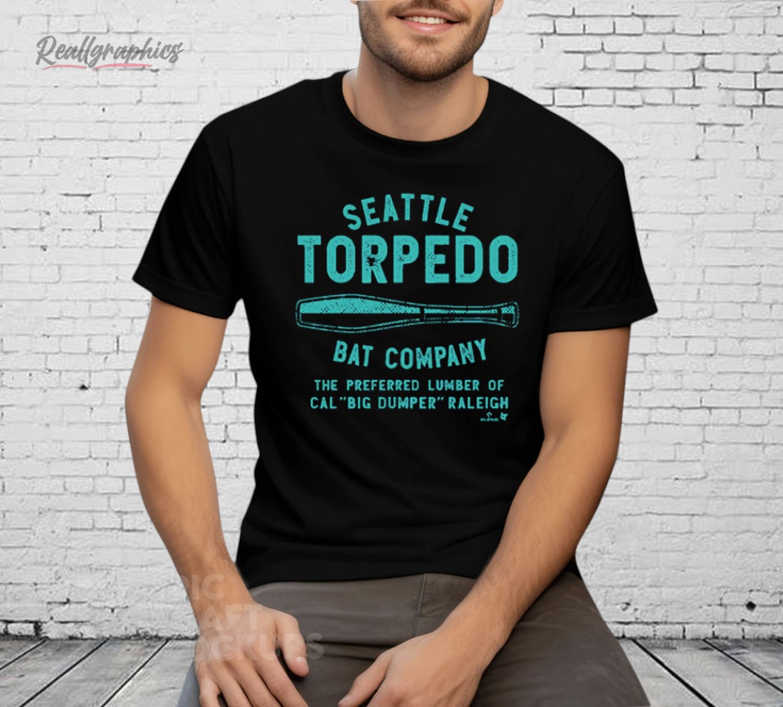 Cal Raleigh Seattle Torpedo Bat Company Shirt Cal Raleigh Seattle Torpedo Bat Company Shirt