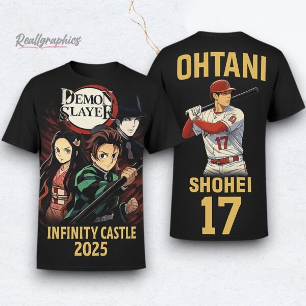 Demon Slayer Infinity Castle 2025 Shohei Ohtani 17 Anime Baseball Shirt