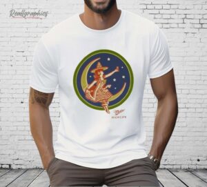 Miller High Life Girl in The Moon Shirt