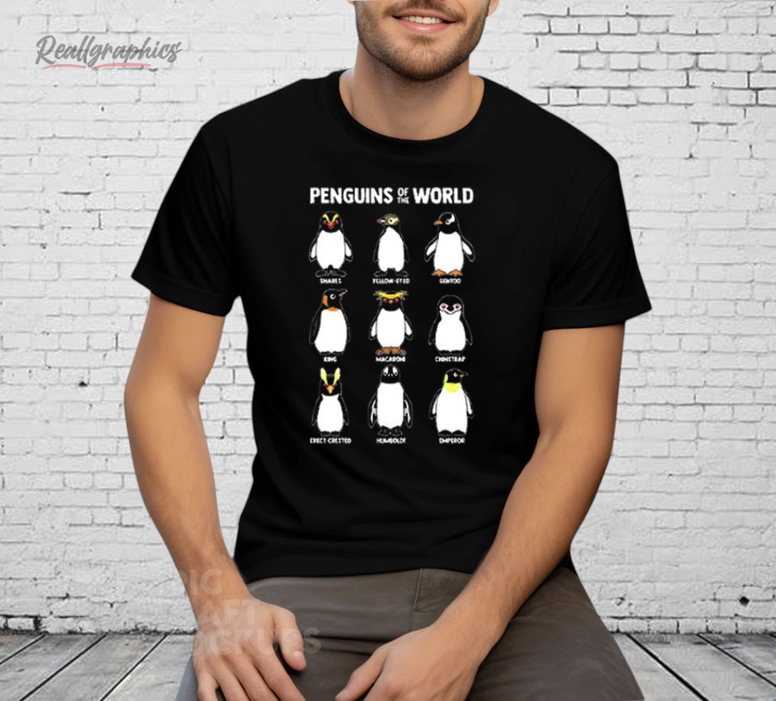 Penguins Of The World Snars Yellow Eyed Gentoo Shirt Penguins Of The World Snars Yellow Eyed Gentoo Shirt