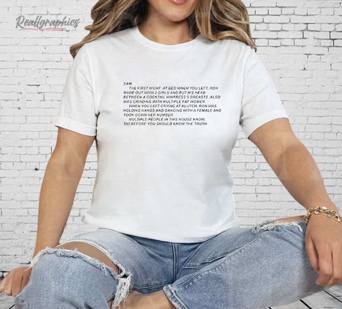 Sam The First Night At Bed When You Left Shirt Sam The First Night At Bed When You Left Shirt