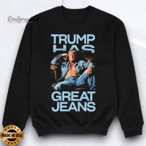 sofa trump has great jeans shirts