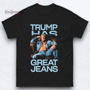 sofa trump has great jeans shirts