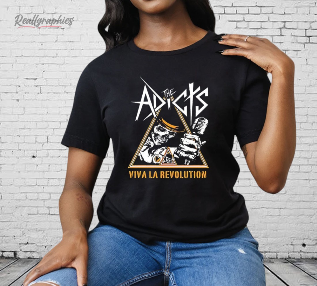 The Adicts Viva La Revolution Skull Shirt The Adicts Viva La Revolution Skull Shirt