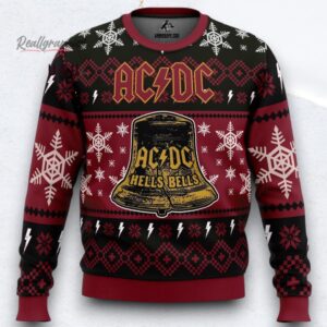 ACDC Band Hells Bells Ugly Christmas Sweater