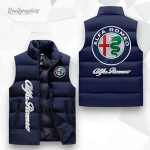 alfa romeo sleeeless puffer jacket 1 m84jmq