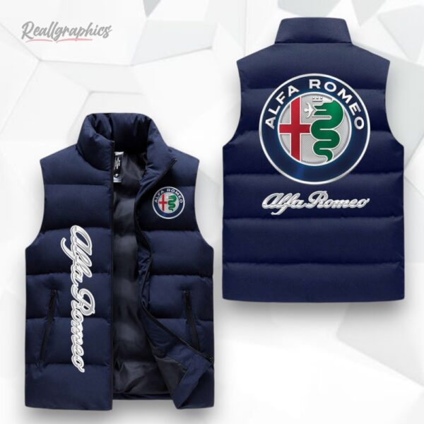 alfa romeo sleeeless puffer jacket 1 m84jmq