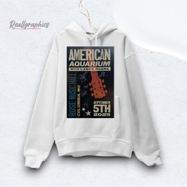 American Aquarium Columbia, MO Event Sep 5 2025 Poster Shirt