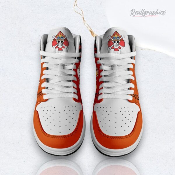 Anime One Piece Ace Mera Mera No Mi Air High Top Sneaker Boots