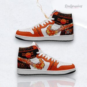 Anime One Piece Ace Mera Mera No Mi Air High Top Sneaker Boots