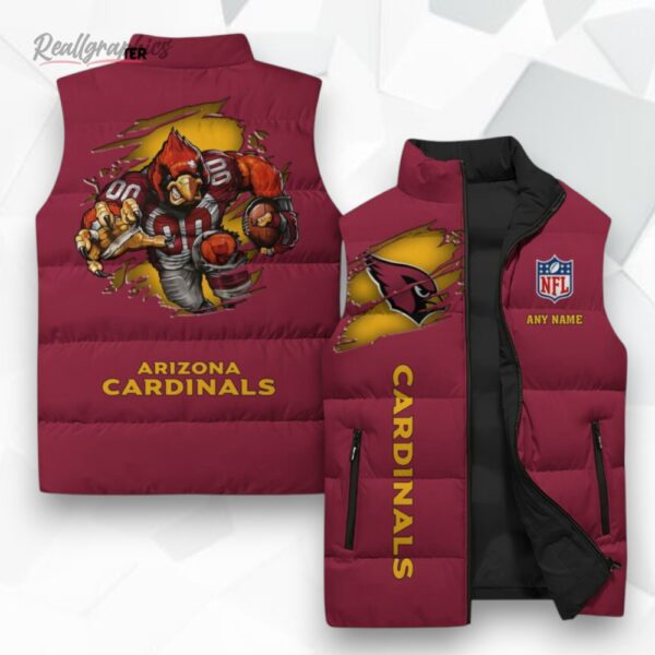 arizona cardinals nfl sleeeless puffer jacket 1 u6fmeh