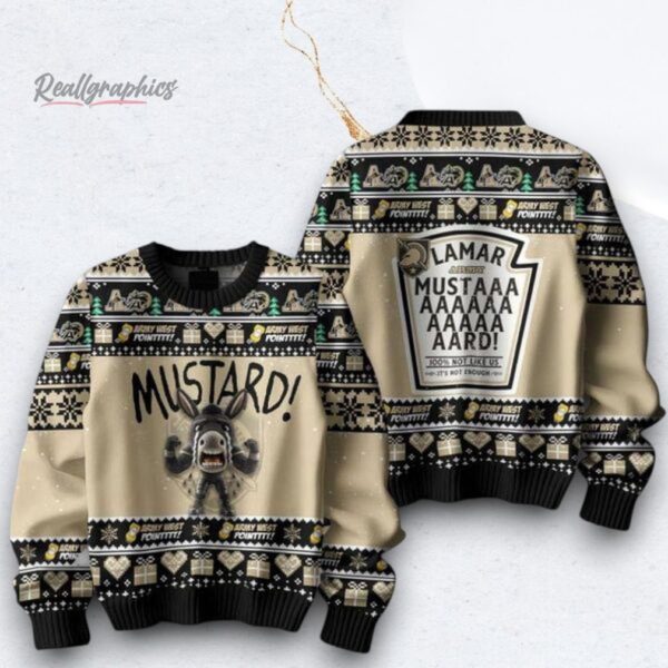 Army Black Knights Mustard Kendrick Lamar Christmas Ugly Sweater