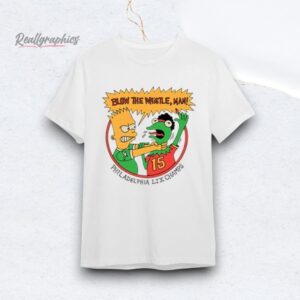 Bart Simpson Blow The Whistle Philadelphia LIX Champs Shirt