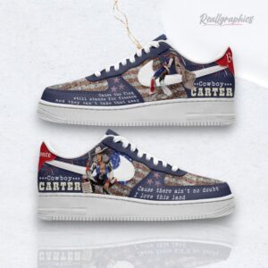 Beyonce Singer Cowboy Carter Music I Love This Land Fan AF Sneaker