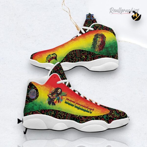 Bob Marley Singer One Love One World Fan Music Air Jordan 13 Shoes