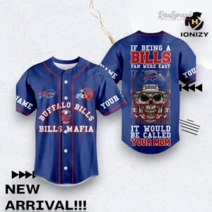 Buffalo Bills Fan Were Easy Custom Name Baseball Baseball Jersey Shirt Style