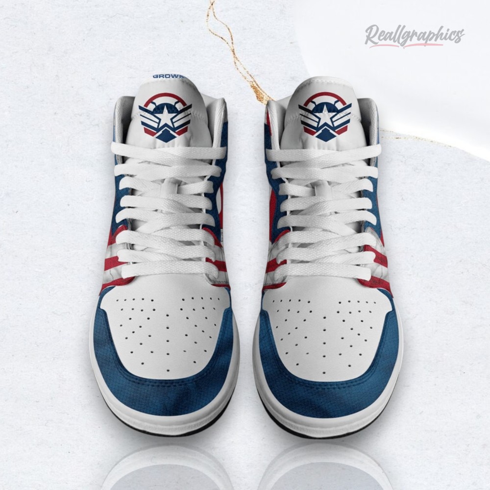 Captain America Falcon Brave New Worlds Marvel Unisex Trending Air Jordan 1 Shoes Captain America Falcon Brave New Worlds Marvel Unisex Trending Air Jordan 1 Shoes