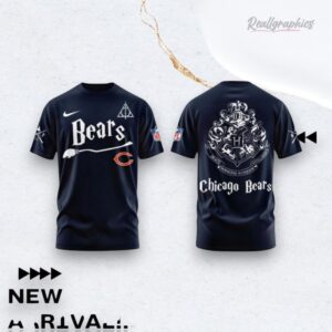 Chicago Bears Nfl Football Team X Harry Potter Night Unisex 3D Over Printed Shirt