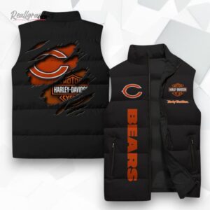 chicago bears nfl sleeeless puffer jacket 1 pxk1pv
