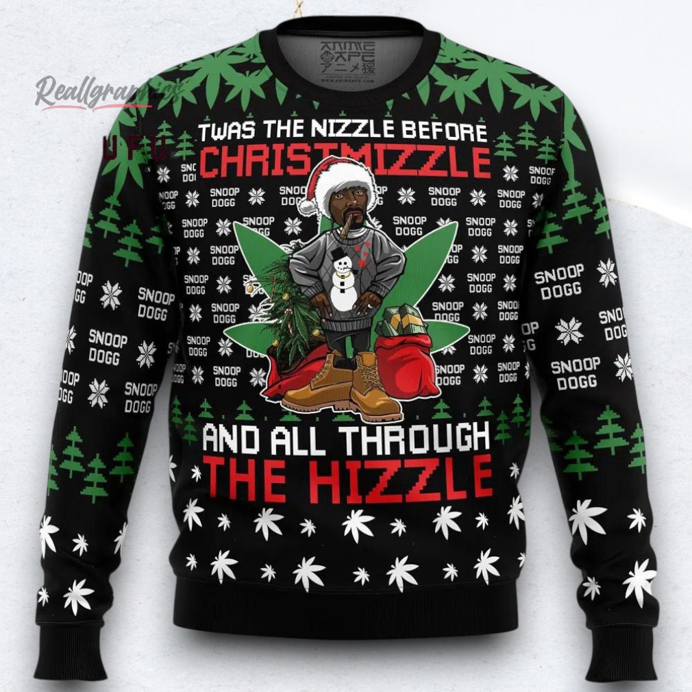 Christmizzle Snoop Dogg Ugly Christmas Sweater Christmizzle Snoop Dogg Ugly Christmas Sweater