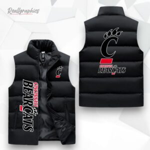 cincinnati bearcats sleeeless puffer jacket 1 bdoenf
