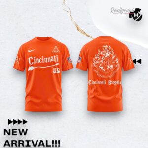 Cincinnati Bengals Nfl Football Team X Harry Potter Night Unisex 3D Over Printed Shirt