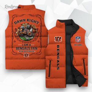 cincinnati bengals nfl sleeeless puffer jacket 1 la5uxc