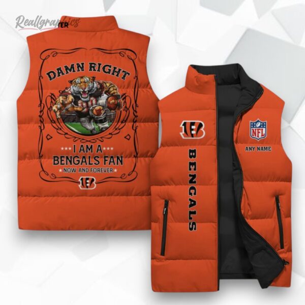 cincinnati bengals nfl sleeeless puffer jacket 1 la5uxc