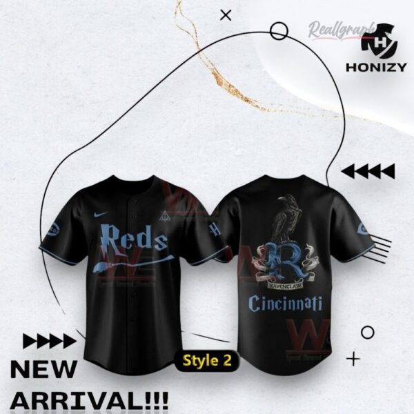 Cincinnati Reds Mlb Harry Potter Night Unisex Limited Edition Black Blue Baseball Jersey Shirt Style