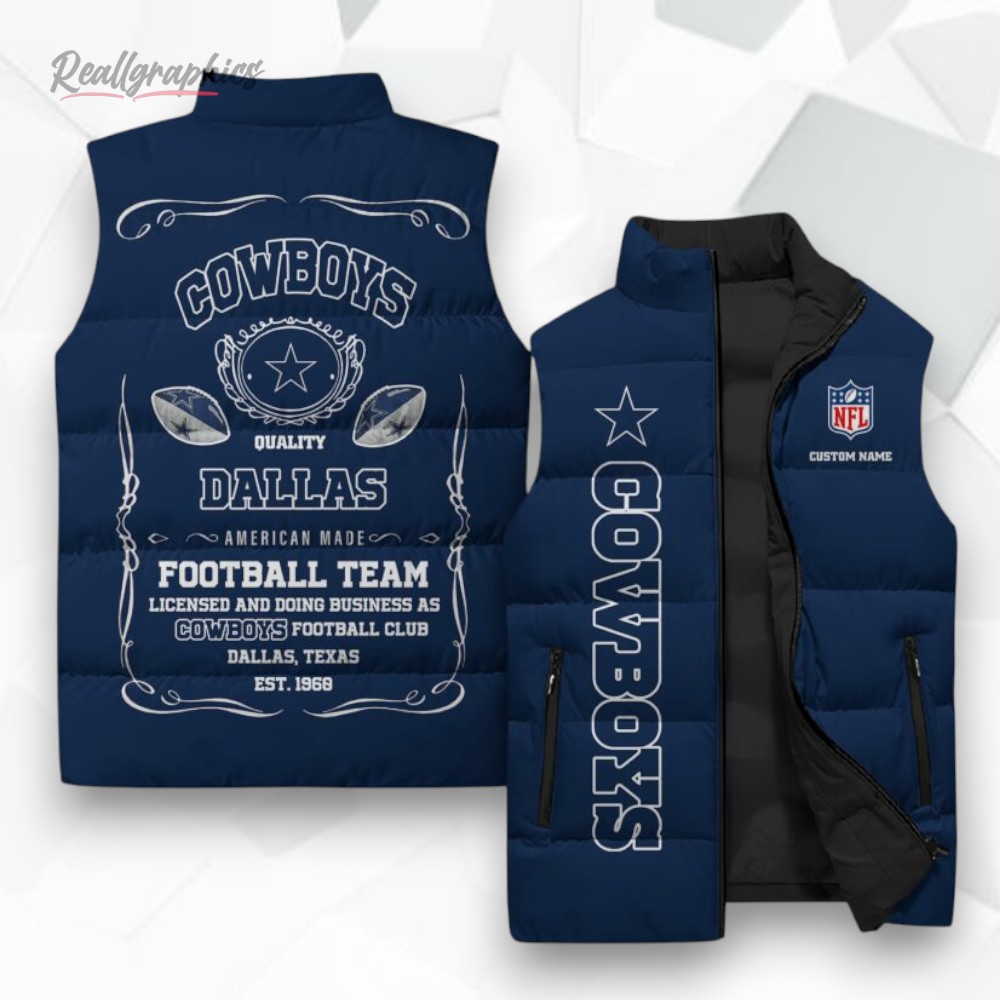 Dallas Cowboys Nfl Sleeveless Puffer Jacket Dallas Cowboys Nfl Sleeveless Puffer Jacket