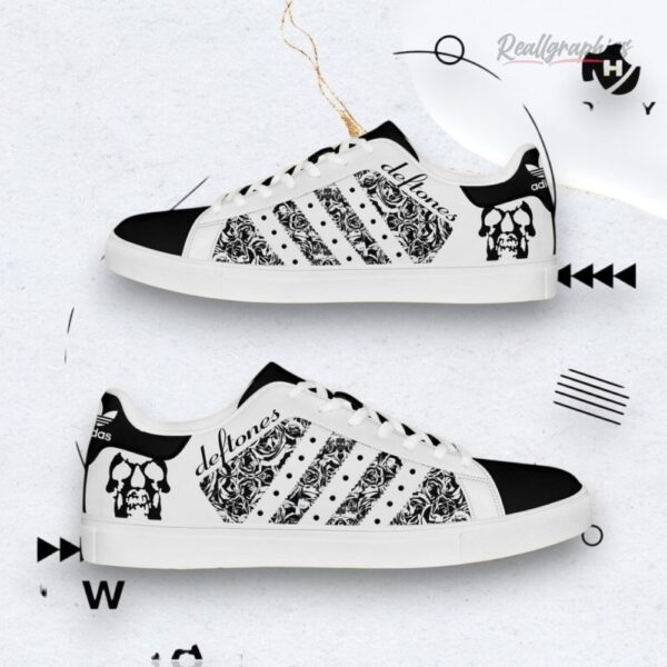 Deftones Music Black And White Fan Skateboard Sneaker