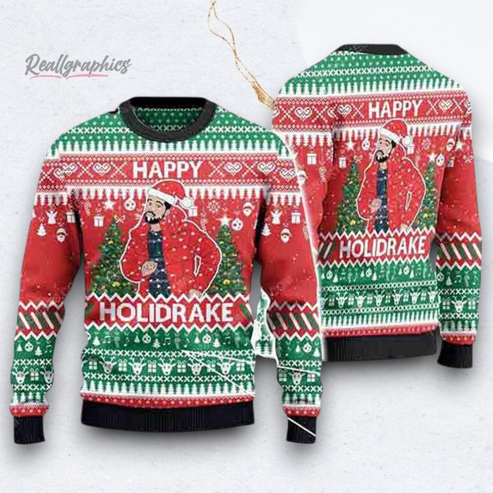 Drake Happy HoliDrake Ugly Christmas Sweater Drake Happy HoliDrake Ugly Christmas Sweater