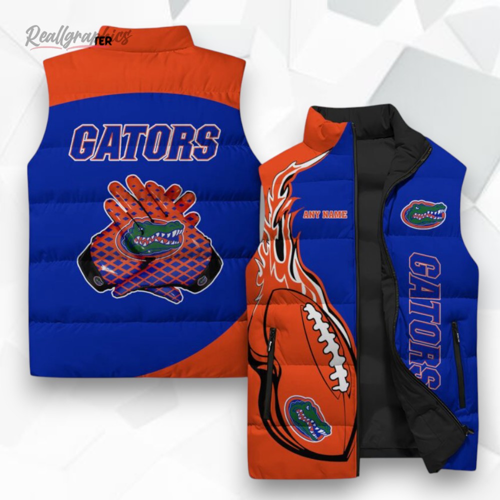 Florida Gators Ncaa Sleeveless Puffer Jacket Florida Gators Ncaa Sleeveless Puffer Jacket