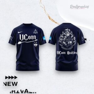 Football Team Uconn Huskies X Harry Potter Night Unisex 3D Over Printed Shirt