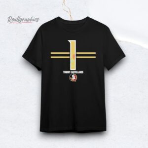Fsu Football Tommy Castellanos 1 Stripe Florida State Seminoles Shirt