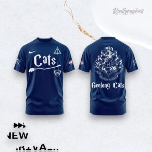 Geelong Cats Football Team X Harry Potter Night 3D Over Printed Unisex Apparel