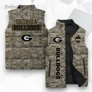 georgia bulldogs ncaa sleeeless puffer jacket 1 iur2yd