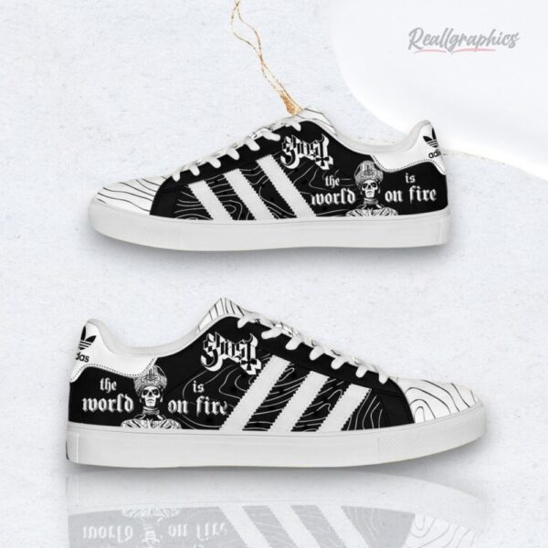 Ghost The World Is On Fire Fan Music Movie Skateboard Sneaker