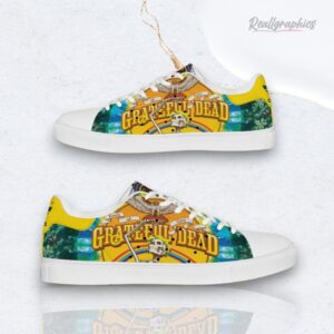 Grateful Dead Music The Dancing Bear Touch Of Grey Skateboard Sneaker