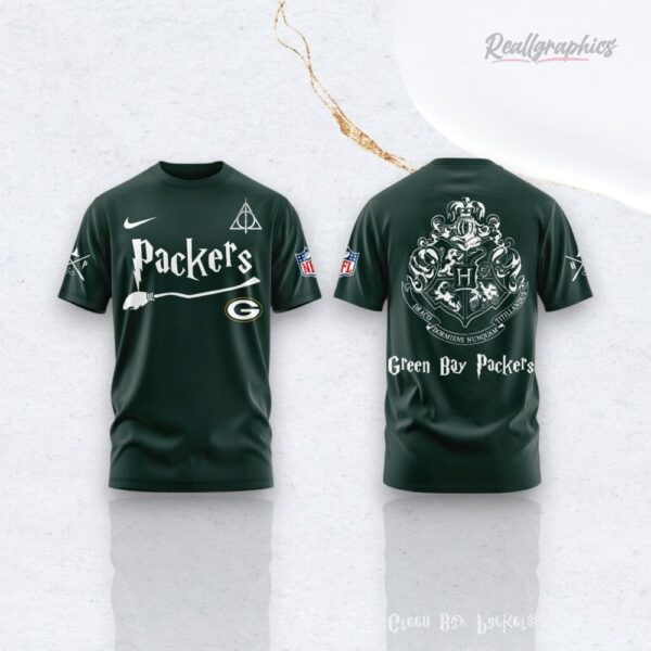 Green Bay Packers Nfl Football Team X Harry Potter Night Unisex 3D Over Printed Shirt