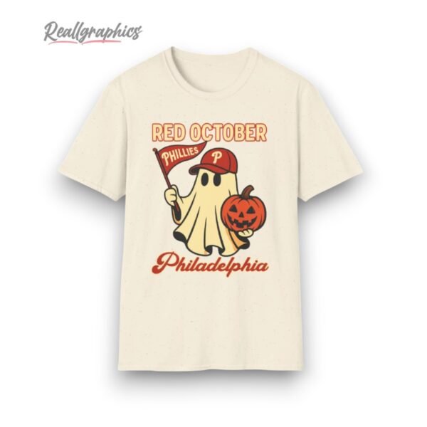 Halloween Ghost Phillies Red October Shirt