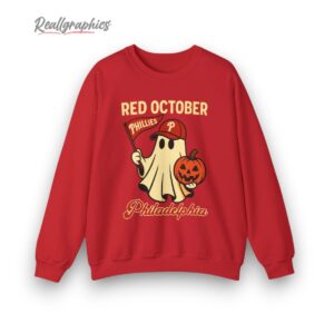 Halloween Ghost Phillies Red October Shirt