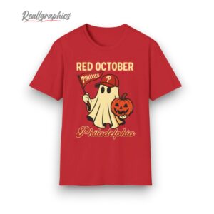 Halloween Ghost Phillies Red October Shirt