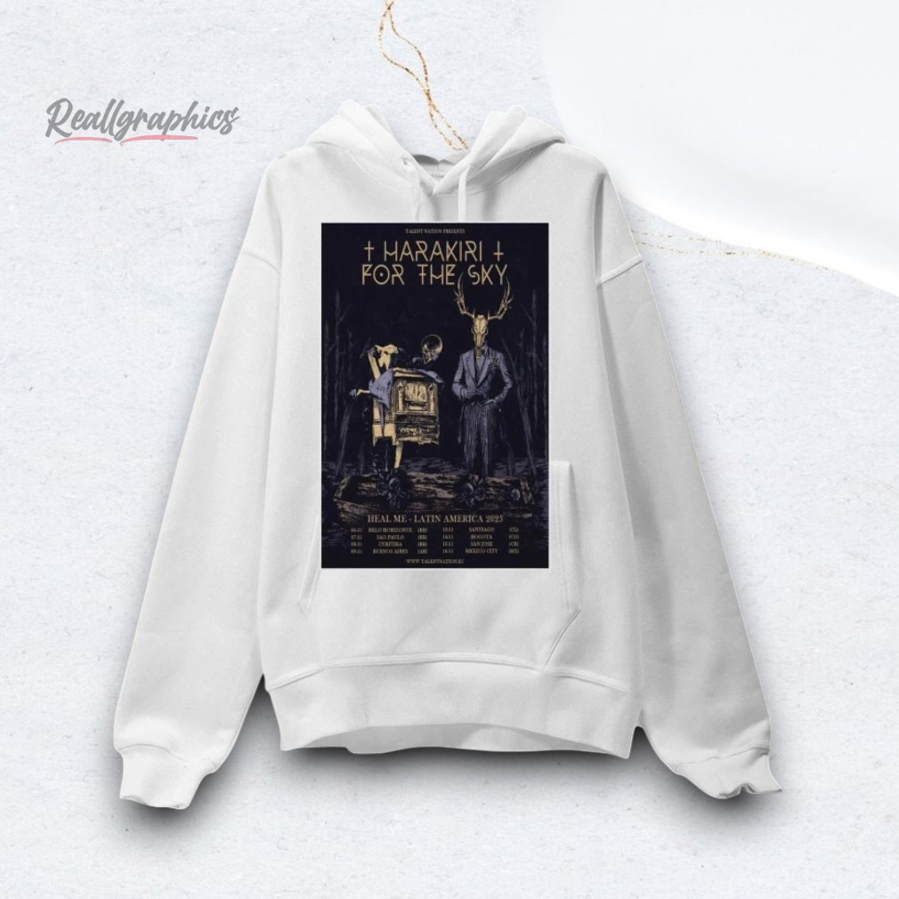 Harakiri For The Sky Heal ME Latin American Tour 2025 Poster Shirt Harakiri For The Sky Heal ME Latin American Tour 2025 Poster Shirt