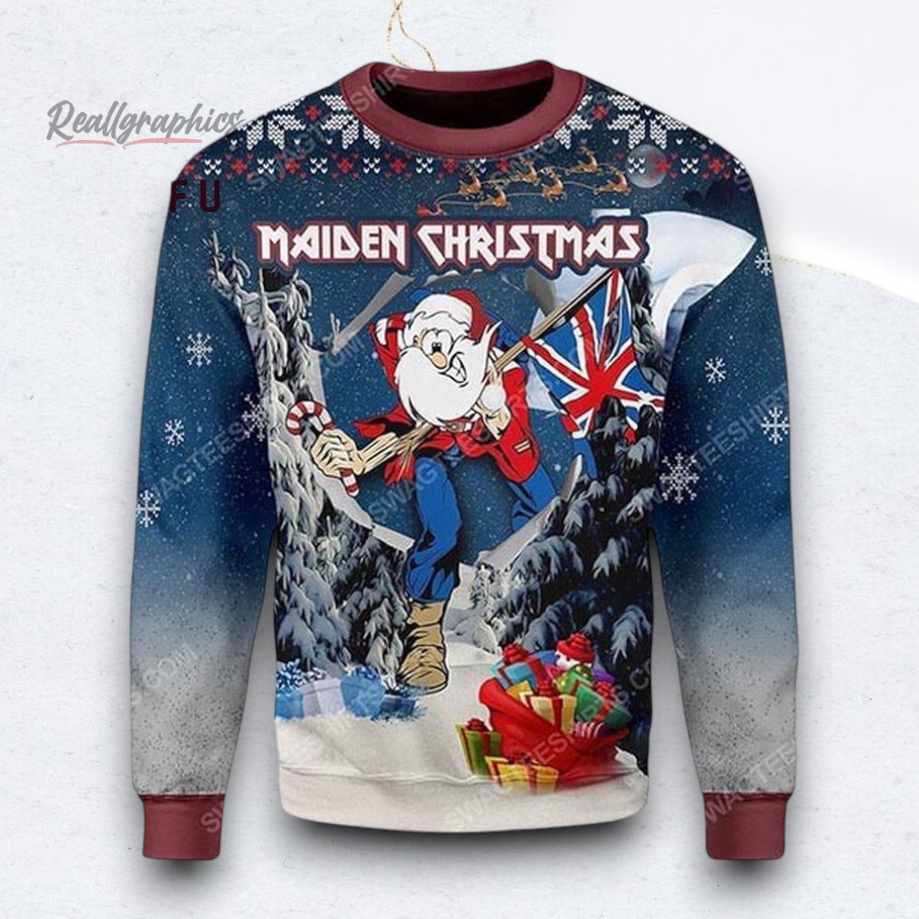 Iron Maiden Santa Meme Ugly Christmas Sweater Iron Maiden Santa Meme Ugly Christmas Sweater