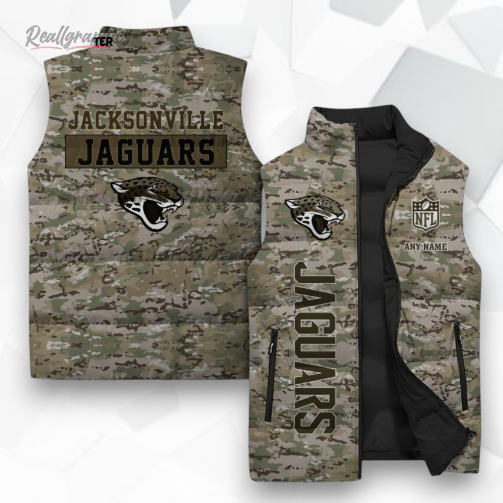 Jacksonville Jaguars Nfl Sleeveless Puffer Jacket Jacksonville Jaguars Nfl Sleeveless Puffer Jacket
