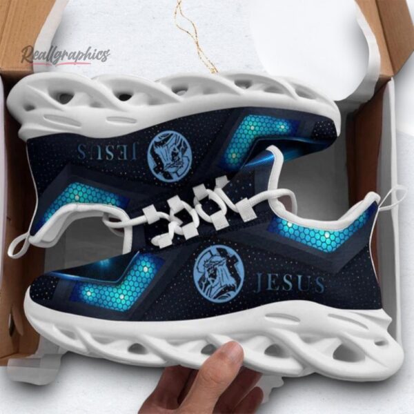 Jesus Black Christ Sneakers Max Soul Shoes Christian Soul Shoes Jesus Running Shoes Fashion Shoes 5653
