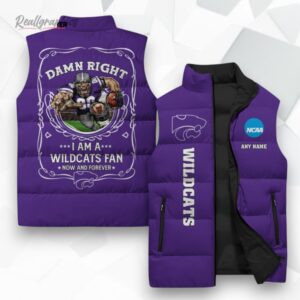 kansas state wildcats ncaa sleeeless puffer jacket 1 gwvhwm